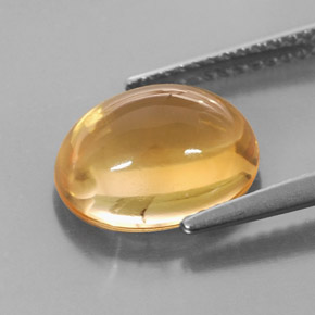 Citrine Gemstone in 11 x 9 mm (calibrated) Size for Sale, Citrine Stone in Yellow Golden Color