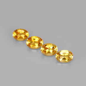 2.83 ct Yellow Citrine Gemstone, Citrine Gem in Oval Facet Shape for Sale.