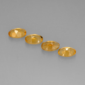 Citrine Gemstone in 7 x 5 mm (calibrated) Size for Sale, Citrine Stone in Yellow Golden Color