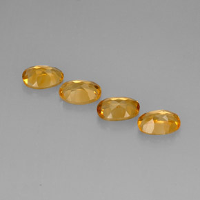 Citrine Gemstone in 7 x 5 mm (calibrated) Size for Sale, Citrine Stone in Yellow Golden Color