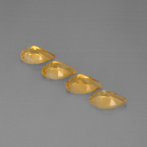 Citrine Gemstone in 7.9 x 5.1 mm Size for Sale, Citrine Stone in Yellow Golden Color