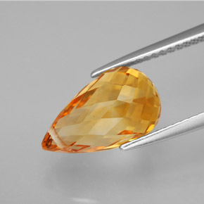Citrine Gemstone in 12.5 x 7.5 mm Size for Sale, Citrine Stone in Yellow Golden Color