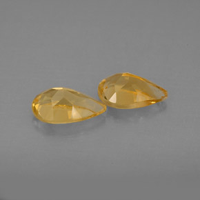 Citrine Gemstone in 7.7 x 5 mm Size for Sale, Citrine Stone in Yellow Golden Color