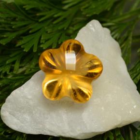 1.6ct Flower-Cut Yellow Orange Citrine for sale thumb image of 1.6ct Flower-Cut Yellow Orange Citrine (ID: 290312)
