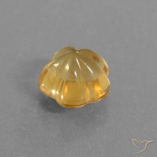 Citrine Gemstone in 7 x 7 mm (calibrated) Size for Sale, Citrine Stone in Dark Golden Color