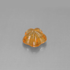 Citrine Gemstone in 7.5 x 7.2 mm Size for Sale, Citrine Stone in Yellow Orange Color