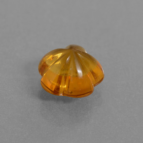 Citrine Gemstone in 7.5 x 7.4 mm Size for Sale, Citrine Stone in Yellow Orange Color