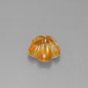 Citrine Gemstone in 7.3 x 7.1 mm Size for Sale, Citrine Stone in Yellow Orange Color