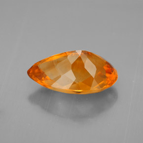 Citrine Gemstone in 14 x 9 mm (calibrated) Size for Sale, Citrine Stone in Yellow Orange Color