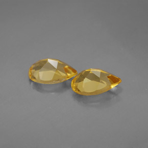 Citrine Gemstone in 7.9 x 5.1 mm Size for Sale, Citrine Stone in Yellow Golden Color