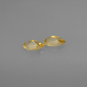 Citrine Gemstone in 7.9 x 5.1 mm Size for Sale, Citrine Stone in Yellow Golden Color