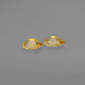 Citrine Gemstone in 7.8 x 5.1 mm Size for Sale, Citrine Stone in Yellow Golden Color