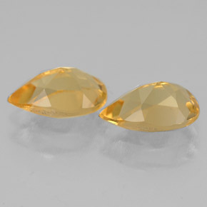 Citrine Gemstone in 7.9 x 5.1 mm Size for Sale, Citrine Stone in Yellow Golden Color