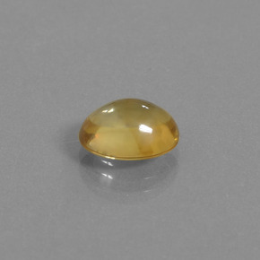 2.97 ct Gold Citrine Stone, Natural Citrine in Oval Cabochon Shape for Sale
