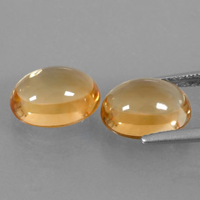 Citrine Gemstone in 10 x 8 mm (calibrated) Size for Sale, Citrine Stone in Yellow Golden Color