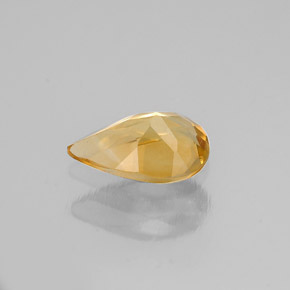 Citrine Gemstone in 8 x 5.1 mm Size for Sale, Citrine Stone in Yellow Golden Color