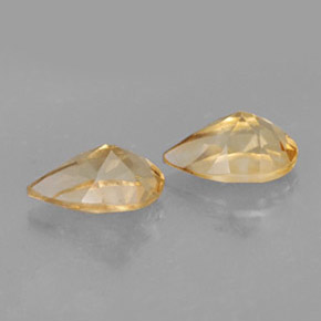 Citrine Gemstone in 8.1 x 5 mm Size for Sale, Citrine Stone in Yellow Golden Color