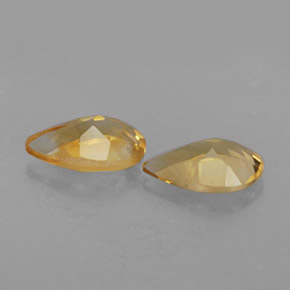 Citrine Gemstone in 8 x 5 mm Size for Sale, Citrine Stone in Yellow Golden Color