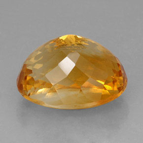 Citrine Gemstone in 20.7 x 16.7 mm Size for Sale, Citrine Stone in Yellow Orange Color
