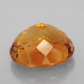 Citrine Gemstone in 15.8 x 13.8 mm Size for Sale, Citrine Stone in Yellow Orange Color