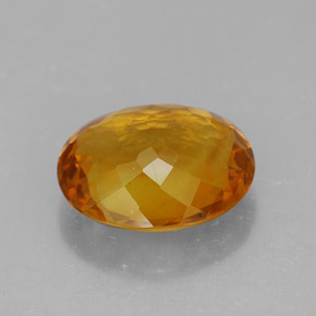 Citrine Gemstone in 12.9 x 10.8 mm Size for Sale, Citrine Stone in Yellow Orange Color