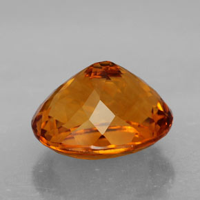 Citrine Gemstone in 13.3 x 11.3 mm Size for Sale, Citrine Stone in Yellow Orange Color