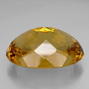 Citrine Gemstone in 36.5 x 26.3 mm Size for Sale, Citrine Stone in Lemon Color