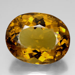 105.90 ct Yellow Citrine Gemstone, Citrine Gem in Oval Facet Shape for Sale.