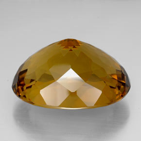 Citrine Gemstone in 34.8 x 27.6 mm Size for Sale, Citrine Stone in Lemon Color
