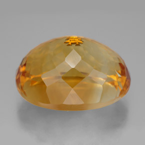Citrine Gemstone in 20.7 x 16.2 mm Size for Sale, Citrine Stone in Yellow Golden Color
