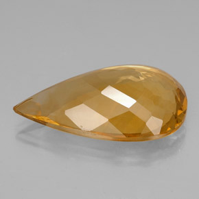 Citrine Gemstone in 30.5 x 18.1 mm Size for Sale, Citrine Stone in Yellow Golden Color