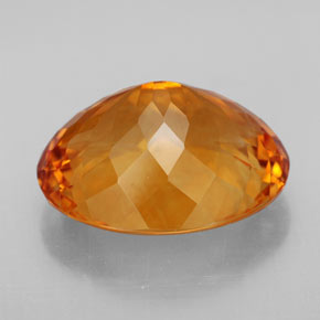 Citrine Gemstone in 18.1 x 15 mm Size for Sale, Citrine Stone in Yellow Orange Color
