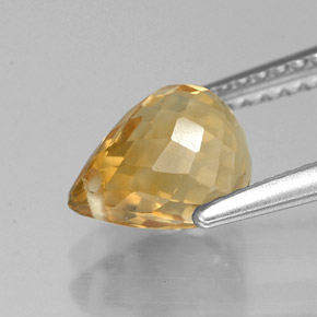 Citrine Gemstone in 7.9 x 6 mm Size for Sale, Citrine Stone in Yellow Golden Color