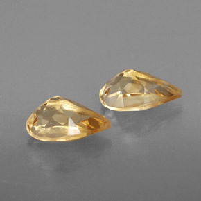 Citrine Gemstone in 8.1 x 5.1 mm Size for Sale, Citrine Stone in Yellow Golden Color