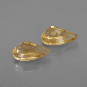 Citrine Gemstone in 8 x 5.1 mm Size for Sale, Citrine Stone in Yellow Golden Color