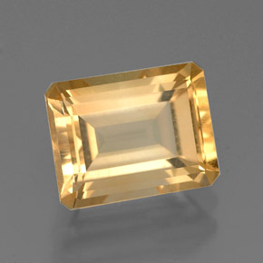 2.32 ct Yellow Citrine Stone, Natural Citrine in Octagon Facet Shape for Sale
