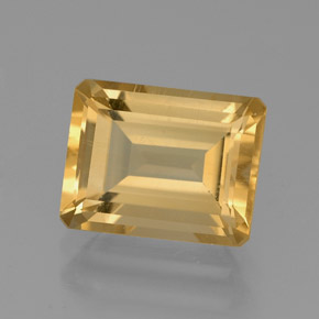 2.19 ct Yellow Citrine Gemstone, Citrine Gem in Octagon Facet Shape for Sale.