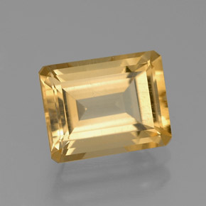 2.19 ct Yellow Citrine Stone, Natural Citrine in Octagon Facet Shape for Sale