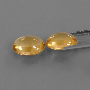 Citrine Gemstone in 10 x 8 mm (calibrated) Size for Sale, Citrine Stone in Yellow Golden Color