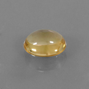 2.62 ct Yellow Citrine Stone, Natural Citrine in Oval Cabochon Shape for Sale