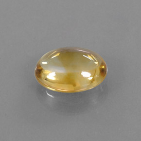 2.74 ct Gold Citrine Stone, Natural Citrine in Oval Cabochon Shape for Sale