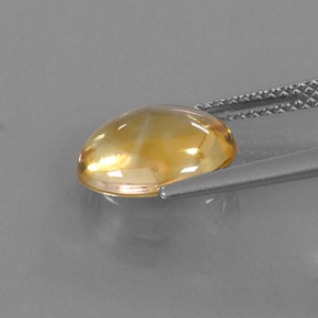Citrine Gemstone in 11 x 9 mm (calibrated) Size for Sale, Citrine Stone in Yellow Golden Color