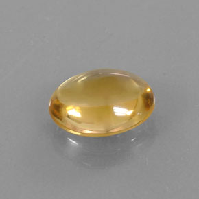 2.77 ct Yellow Citrine Stone, Natural Citrine in Oval Cabochon Shape for Sale