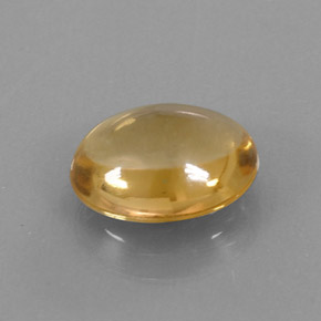 2.76 ct Gold Citrine Stone, Natural Citrine in Oval Cabochon Shape for Sale