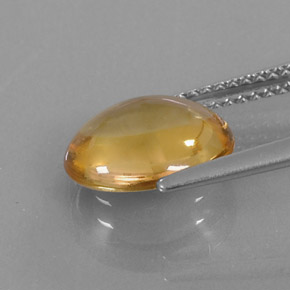 Citrine Gemstone in 10.8 x 9 mm Size for Sale, Citrine Stone in Yellow Golden Color