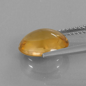 Citrine Gemstone in 10.6 x 8.6 mm Size for Sale, Citrine Stone in Yellow Golden Color