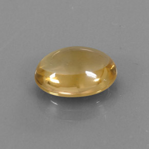 2.87 ct Gold Citrine Stone, Natural Citrine in Oval Cabochon Shape for Sale