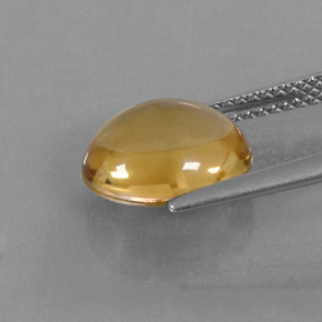 Citrine Gemstone in 11 x 9 mm (calibrated) Size for Sale, Citrine Stone in Yellow Golden Color