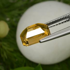 Citrine Gemstone in 8.4 x 6.9 mm Size for Sale, Citrine Stone in Yellow Golden Color