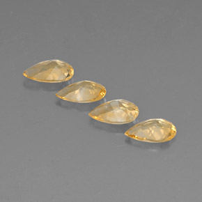 Citrine Gemstone in 7.7 x 5 mm Size for Sale, Citrine Stone in Yellow Golden Color